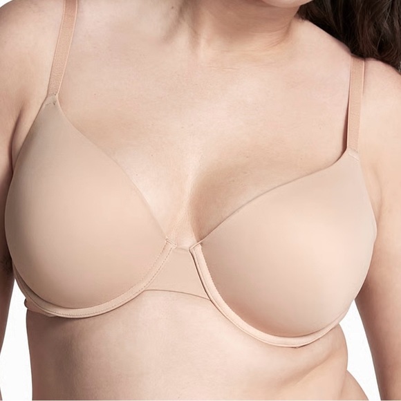 PINK Victoria’s Secret Wear Everywhere Lightly Lined T-Shirt Bra Nude Size 34DD - Picture 10 of 10
